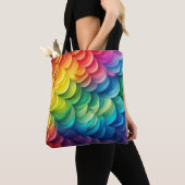 Abstraktes Regenbogenfarbmuster Tasche (Von Nahem)