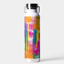 Abstraktes Regenbogenfarbmuster Trinkflasche