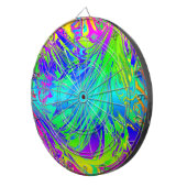 Abstraktes Regenbogenflüssig Dartscheibe (Vorderseite rechts)