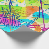 Abstraktes Regenbogenmuster 2026 Geschenkpapier (Ecke)
