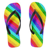 Abstraktes Regenbogenmuster Badesandalen (Fußbett)