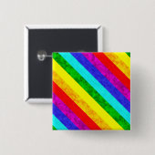 Abstraktes Regenbogenmuster Button (Vorne & Hinten)