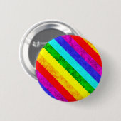 Abstraktes Regenbogenmuster Button (Vorne & Hinten)
