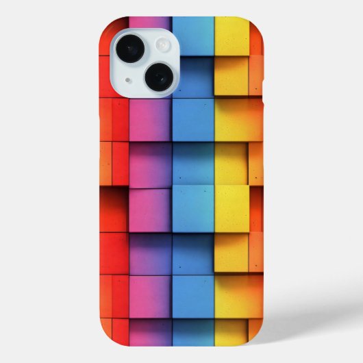 Abstraktes Regenbogenmuster Case-Mate iPhone Hülle (Rückseite)