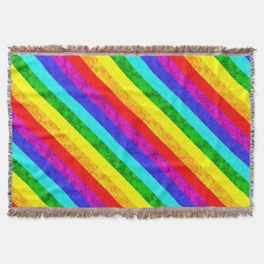 Abstraktes Regenbogenmuster Decke (Vorderseite)