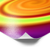 Abstraktes Regenbogenmuster Fotodruck (Ecke)