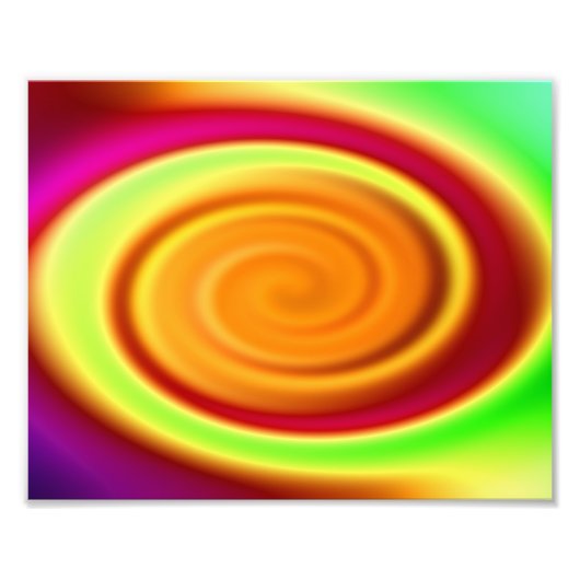 Abstraktes Regenbogenmuster Fotodruck (Vorne)