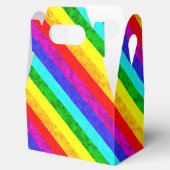 Abstraktes Regenbogenmuster Geschenkschachtel (Geöffnet)