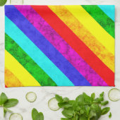 Abstraktes Regenbogenmuster Geschirrtuch (Gefaltet)