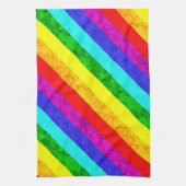 Abstraktes Regenbogenmuster Geschirrtuch (Vertikal)