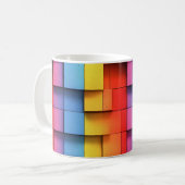 Abstraktes Regenbogenmuster Kaffeetasse (Vorderseite Links)