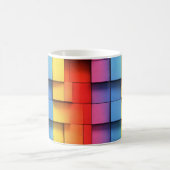 Abstraktes Regenbogenmuster Kaffeetasse (Mittel)