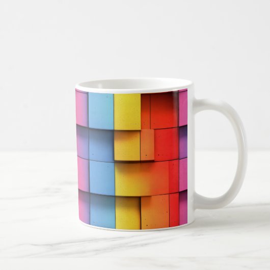 Abstraktes Regenbogenmuster Kaffeetasse (Rechts)