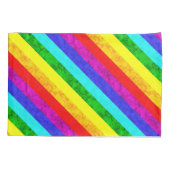 Abstraktes Regenbogenmuster Kissenbezug (Rückseite)
