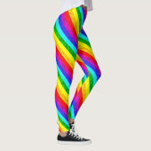 Abstraktes Regenbogenmuster Leggings (Rechts)