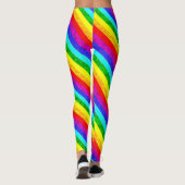 Abstraktes Regenbogenmuster Leggings (Rückseite)