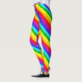 Abstraktes Regenbogenmuster Leggings (Links)