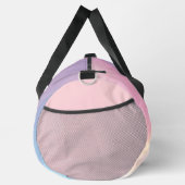 Abstraktes Regenbogenmuster, rosa Tanz Duffle Bag (Rechts)