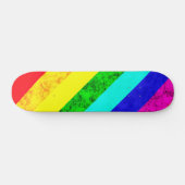 Abstraktes Regenbogenmuster Skateboard (Horizontal)