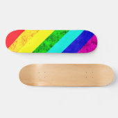 Abstraktes Regenbogenmuster Skateboard (Horizontal)