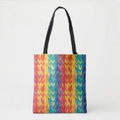 Abstraktes Regenbogenmuster Tasche (Vorderseite)