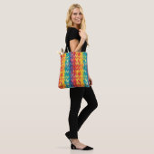 Abstraktes Regenbogenmuster Tasche (Am Model)