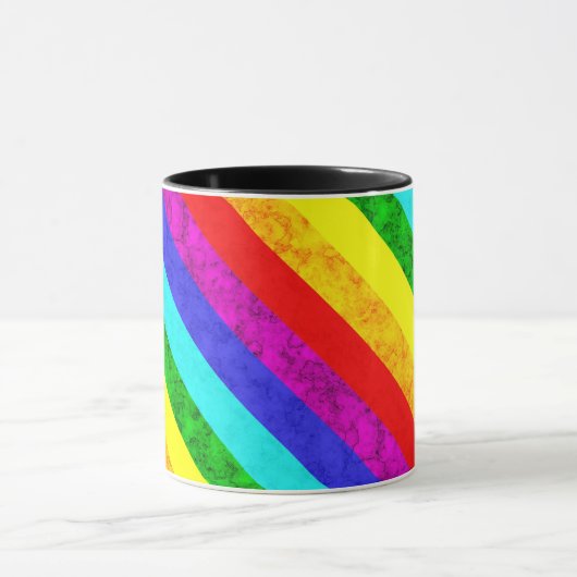 Abstraktes Regenbogenmuster, Tasse (Zentrum)