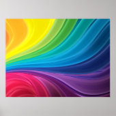 Abstraktes Regenbogenposter Poster (Vorne)