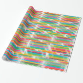 Abstraktes Regenbogenprofil Geschenkpapier (Ungerollt)