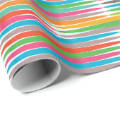 Abstraktes Regenbogenprofil Geschenkpapier (Rolleneckpunkt)