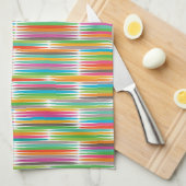 Abstraktes Regenbogenprofil Handtuch (Viertel Falte)