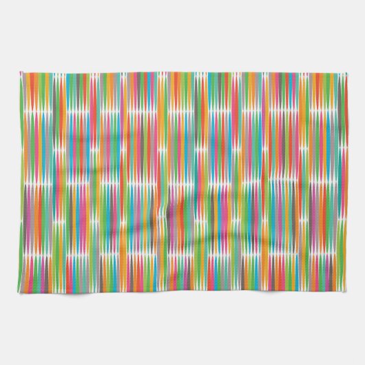 Abstraktes Regenbogenprofil Handtuch (Horizontal)