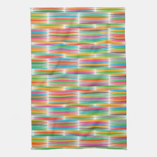 Abstraktes Regenbogenprofil Handtuch (Vertikal)