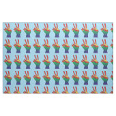 Abstraktes Regenbogenschutzhandzeichen Stoff (Fat Quarter (45,7 x 55,9 cm))