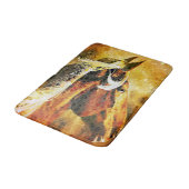 Abstraktes Reitpferd Western Badematte (Schrägansicht)