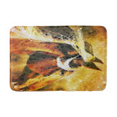 Abstraktes Reitpferd Western Badematte (Vorderseite)