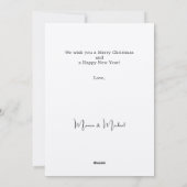 Abstraktes Rentierbeige Weihnachtsgeschenk Feiertagskarte (Rückseite)