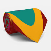 Abstraktes Retro Art Déco Krawatte (Gerollt)