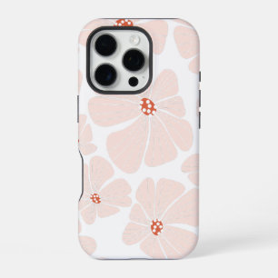 Abstraktes Retro-Blütenmuster iPhone 16 Pro Hülle
