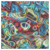 Abstraktes Retro-Cooles Wave-Muster Stoff (Muster)