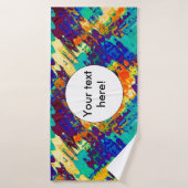 Abstraktes Retro-Design Badehandtuch (Badehandtuch)