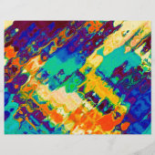 Abstraktes Retro-Design Flyer (Hinten)