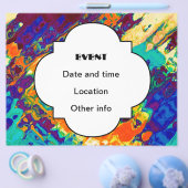 Abstraktes Retro-Design Flyer (Einzeln)