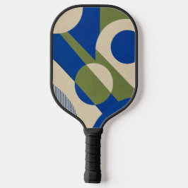 Abstraktes Retro-Design Geometrisches Pickeball-Pa Pickleball Schläger