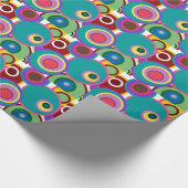 Abstraktes Retro-Design-Geschenkpapier Geschenkpapier (Ecke)