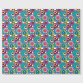 Abstraktes Retro-Design-Geschenkpapier Geschenkpapier (Flach)