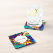 Abstraktes Retro-Design Getränkeuntersetzer (Rechte Seite)