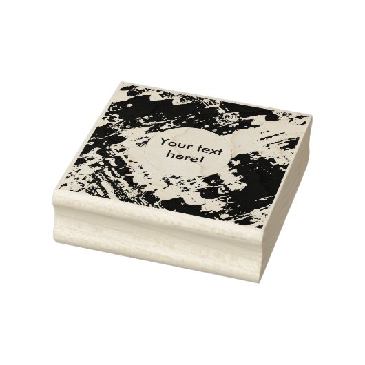 Abstraktes Retro-Design Gummistempel (Stempel)