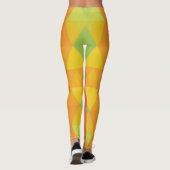 Abstraktes Retro-Design Leggings (Rückseite)