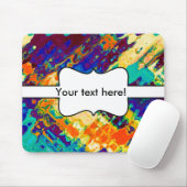 Abstraktes Retro-Design Mousepad (Mit Mouse)